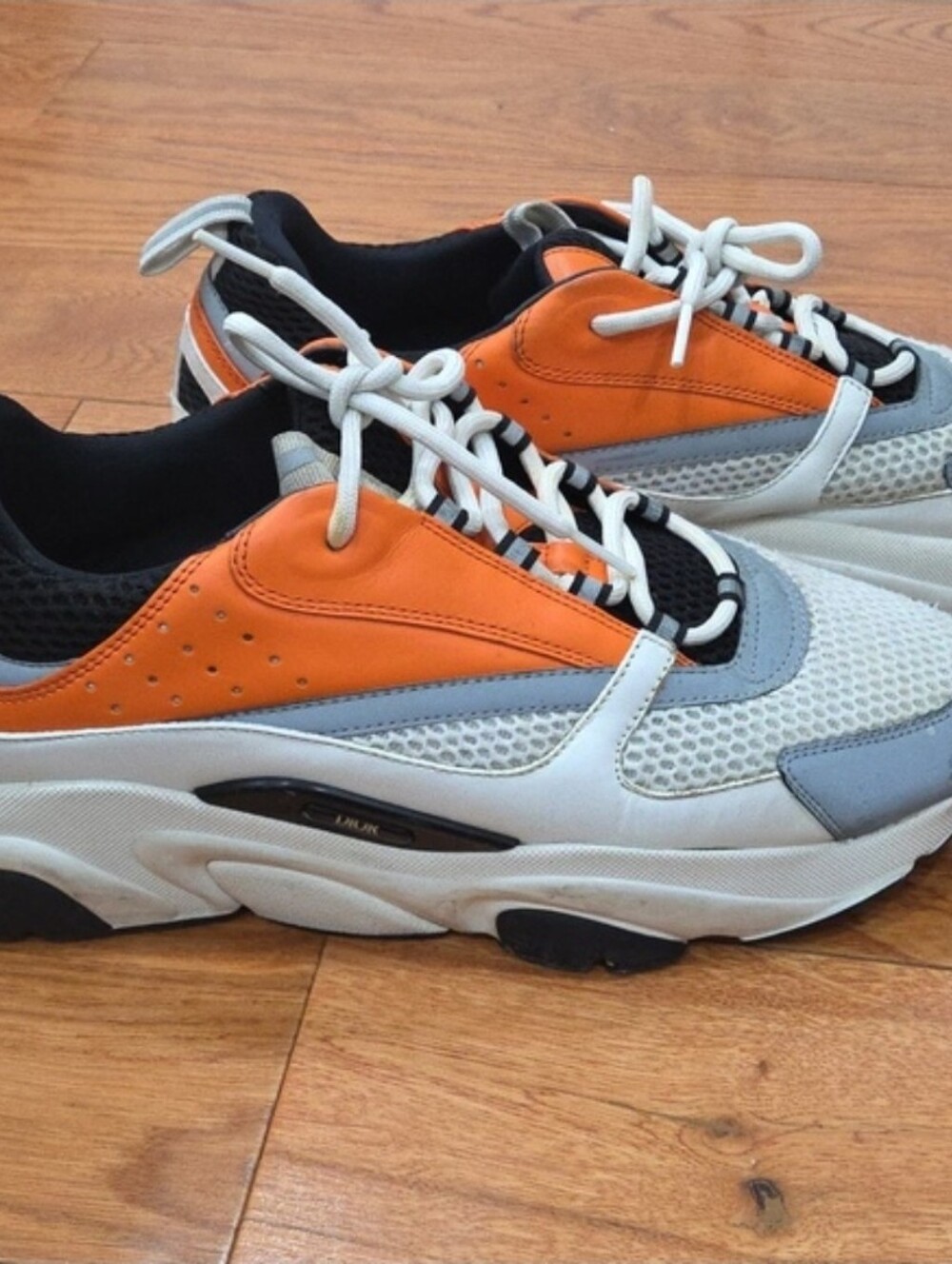 Men's Orange & Gray Dior Sneakers